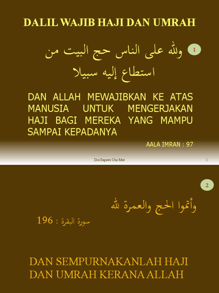 6 Dalil Wajib Haji Dan Umrah Pdf