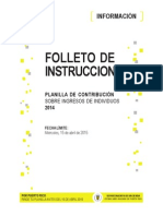 Instrucciones para Individuos de Las Planillas 2014