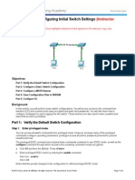 2.2.3.3 Packet Tracer - Configuring Initial Switch Settings Instructions IG