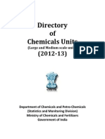 Directory of Chemicals Units (2012-13)