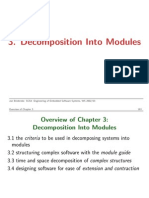 Decomposition Into Modules: Jan Bredereke: SCS4: Engineering of Embedded Software Systems, WS 2002/03