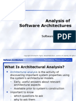 Analysis of Software Architectures