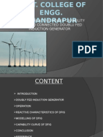 Enhanced Reactive Power Capability of Grid Connected DFIG Wind Farm