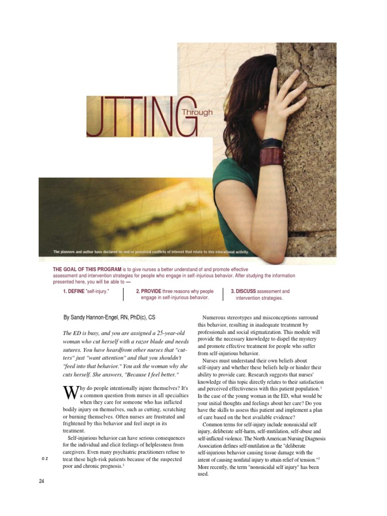 Teens cutting disorder image