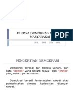 Budaya Demokrasi Menuju Masyarakat Madani