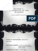 Section 3: Background of The Business: Kedai Rakyat 1malaysia