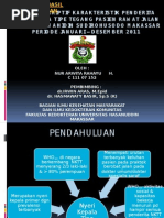 Download STUDI DESKRIPTIF KARAKTERISTIK PENDERITA NYERI KEPALA TIPE TEGANGpptx by Myra Miera SN259552457 doc pdf