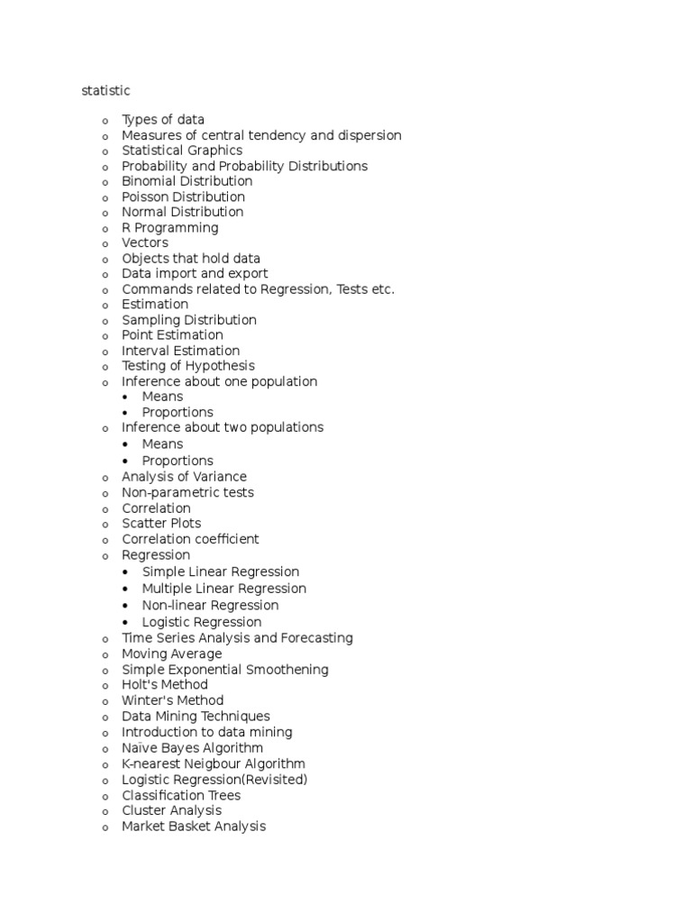 Statistic | PDF | Teaching Methods & Materials | Science & Mathematics