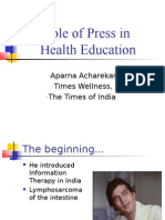 Role of Press in Health Education