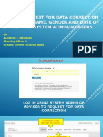 How To Request For Data Correction in The Lis For Advisers by Acmedrano