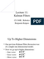 Lecture 11: Kalman Filters: CS 344R: Robotics Benjamin Kuipers