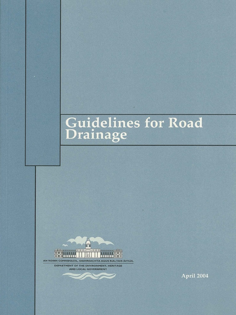 Guidelines For Road Drainage | PDF