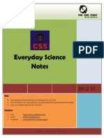 CSS - Everyday Science Notes by (NOA) PDF