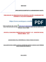 Monitor Social Chapecó SC 2015