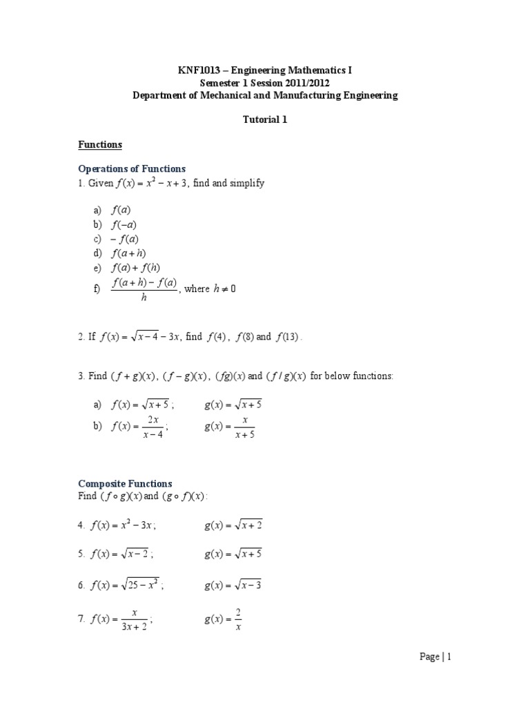 Tutorial 1rev01 | PDF | Teaching Methods & Materials