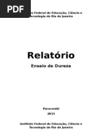 Relatório de Dureza