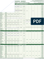 Horarios Segovia Madrid