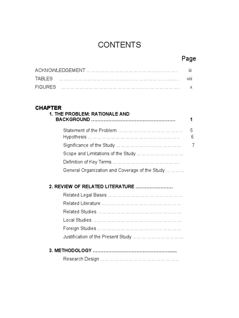 Rationale and Background of the Study | PDF