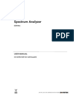 Spectrum Analyzer: User Manual