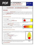 Adobe Illustrator Cs Création de Dégradés de Formes Formation Procédure Pas à Pas Truc Astuce Fic