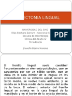 Frenectomía lingual: técnica quirúrgica