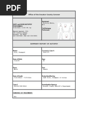 autopsy report