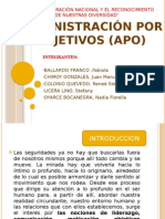 Administración por Objetivos.