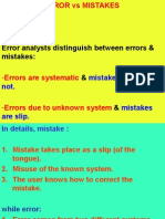 Error Analysis