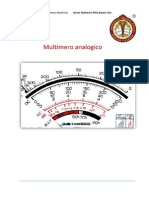 Mediciones eléctricas con multímetro analógico