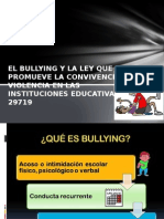 El Bullying y La Ley Que Promueve La