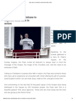 Pope Calls On Christians To Express Their Faith in Action PDF