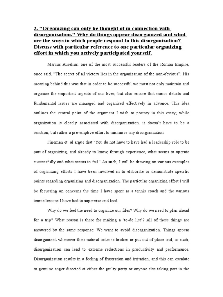 Essay organization styles image