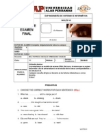EXAMEN FINAL Inglés VII Sistemas 2014-2 PDF
