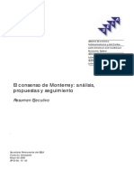 T02-El Consenso de Monterrey Análisis, Propuestas y Seguimiento