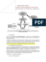 Planejamento e Controle de Produção - Plano de Aula 1