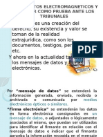 EXPOSICIÓN: Documentos Electromagneticos y Su Valor Probatorio.