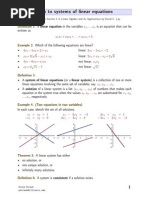 Linear Algebra Lectures