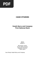 Case Studies: Smyth Barry and Company First National Bank