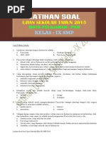 Download Latihan Soal Ujian Sekolah PKN SMP Kelas IX Tahun 2015 by Iwan Sukma Nuricht SN259614515 doc pdf