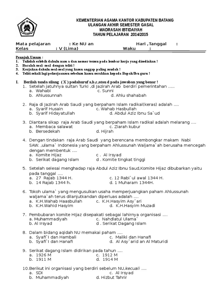 32+ Materi Aswaja Kelas 4 Mi Pdf Gif Contoh File Guru