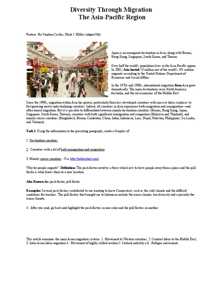 Migration in The Asia Y7 Intro | PDF | Asia | Migrant Worker