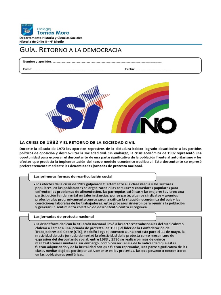 Retorno a la Democracia en Chile | PDF | Augusto Pinochet | Democracia