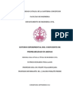 Tesis de Universidad Católica de La Santísima Concepción - Estudio Experimental Del Coeficiente de Permeabilidad en Arenas