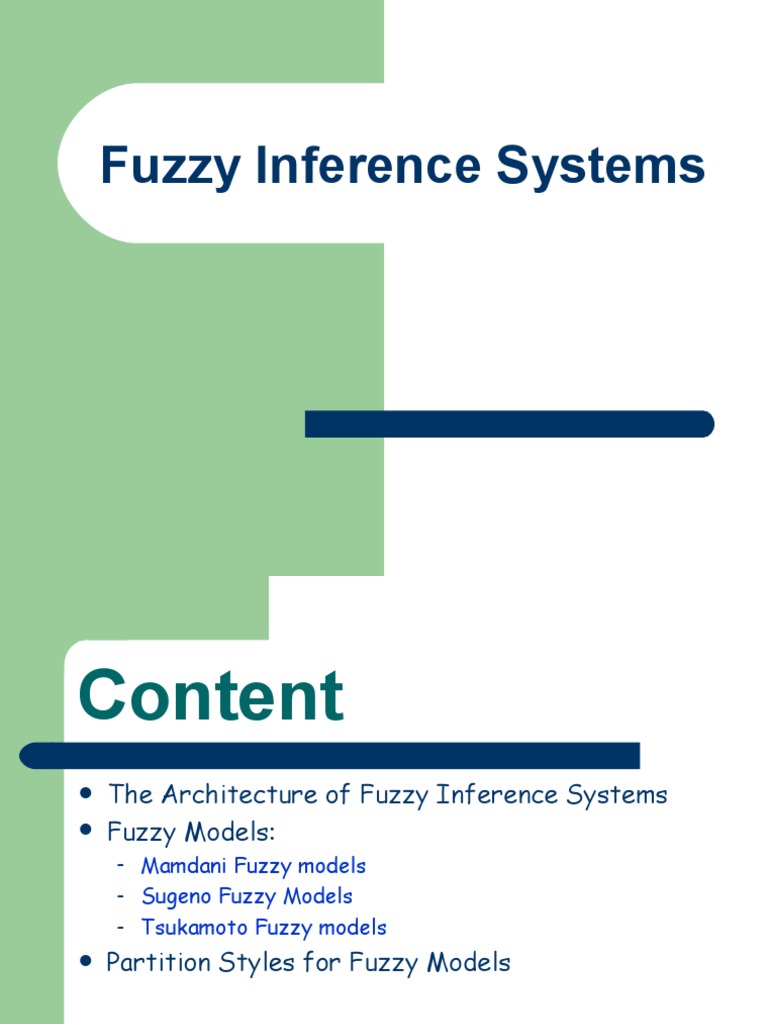 Overview of Fuzzy Inference Systems | PDF | Mathematics Of Computing ...