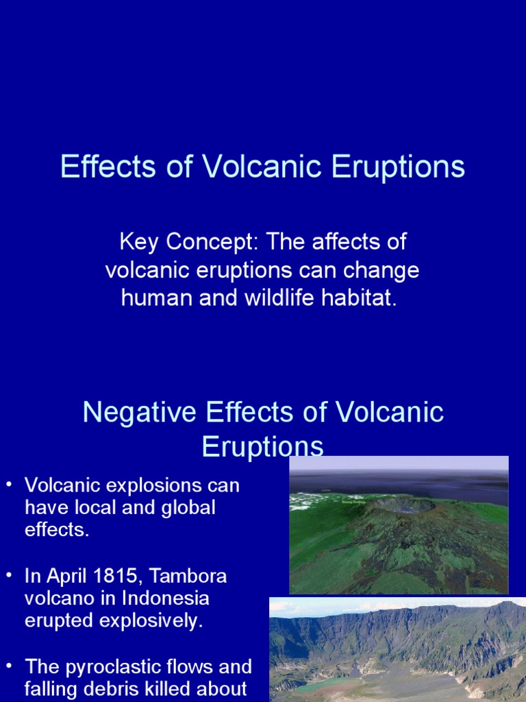 Effects of Volcanic Eruptions Explained | PDF | Volcanic Ash | Volcano