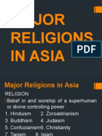 Major Religions in Asia