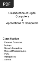 Classification of Digital Computers