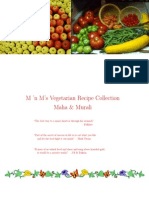 M 'N M's Vegetarian Recipe Collection Maha & Murali