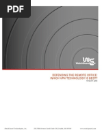 Defending The Remote Office: Which VPN Technology Is Best?: AUGUST 2004