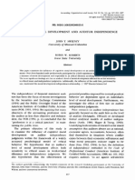 Cognitive Moral Development and Auditor Independence 1997 Accounting, Organizations and Society
